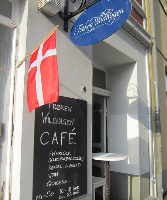 Lübeck. Café Froken Wildhagen.