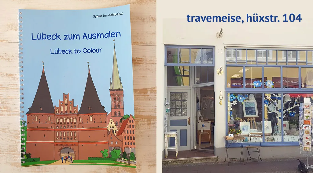 Lübeck zum Ausmalen bei travemeise, Hüxstr. 104